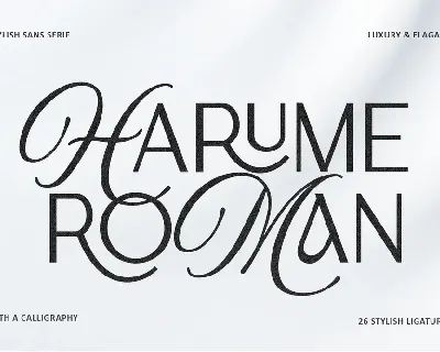 Harume Roman font