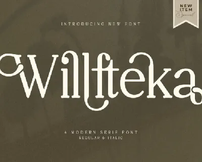 Willfteka font