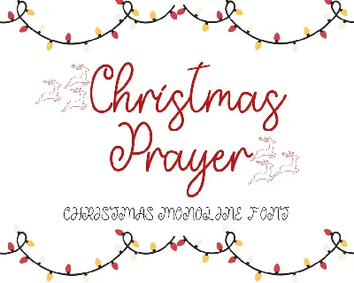 Christmas Prayer font