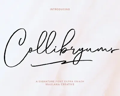 Collibryums font