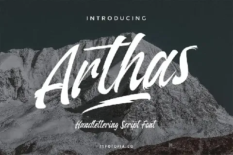 Arthas Script font