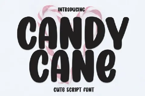 Candy Cane Display Typeface font