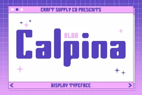 Calpina Blur font