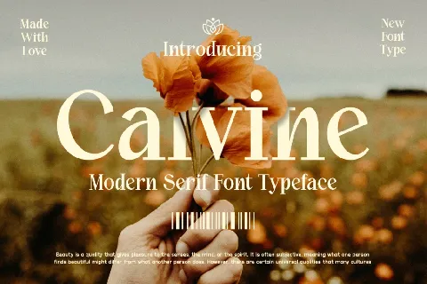 Calvine font