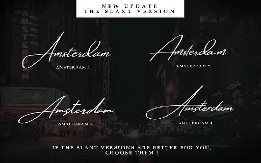 Amsterdam Signature Free Download font