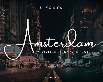 Amsterdam Signature Free Download font