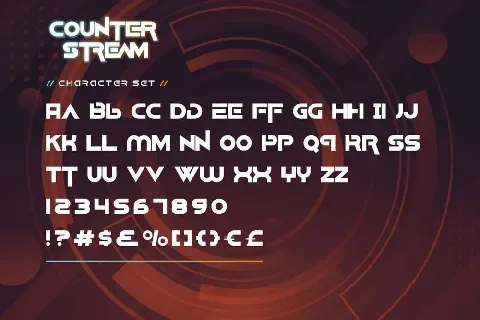 Counter Stream font