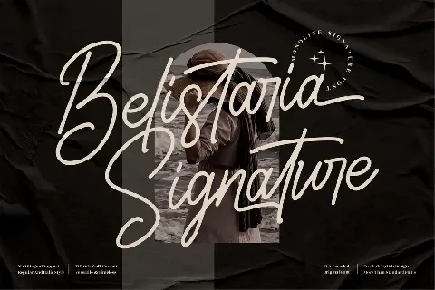 Belistaria Signature font