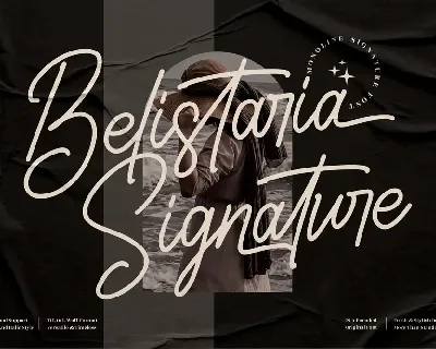 Belistaria Signature font