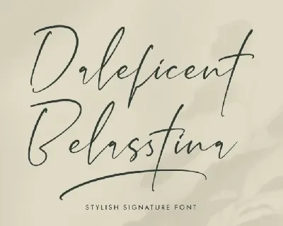 Daleficent Belasstina font