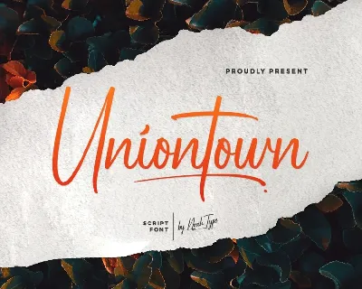 Uniontown font