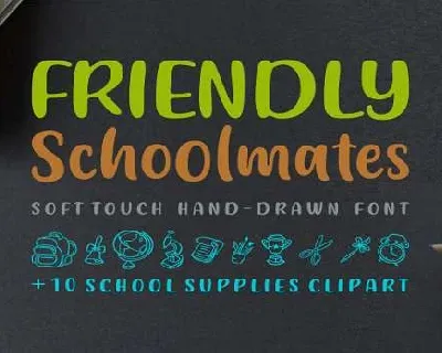 Friendly Schoolmates font