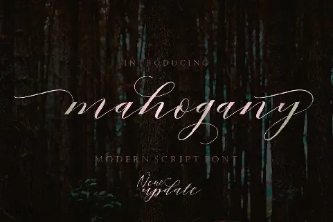 Mahogany Script font