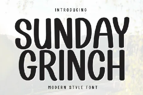 Sunday Grinch Script font