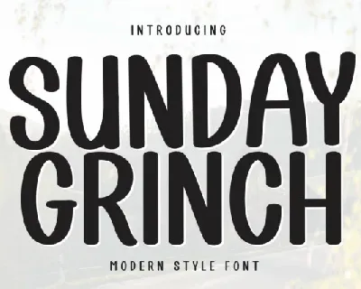 Sunday Grinch Script font