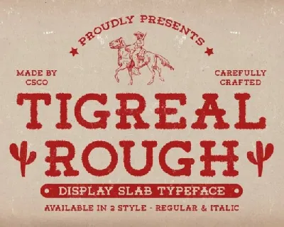 Tigreal Rough font