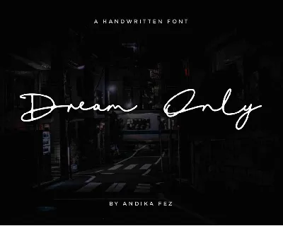 Dream Only Script Free Download font