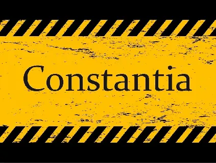 Constantia font