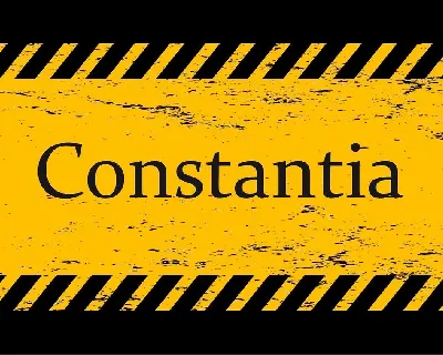 Constantia font