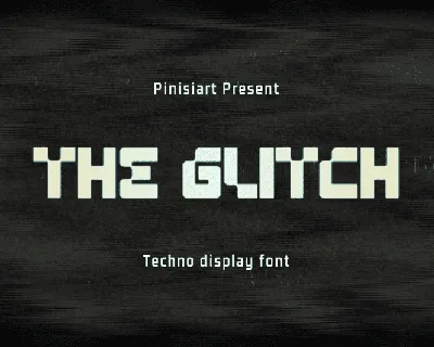 THE-GLITCH font