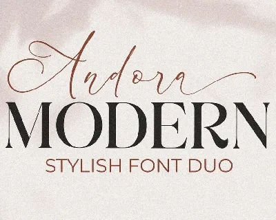 Andora Modern font