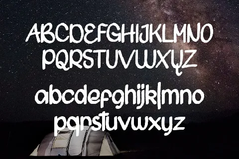Beautiful of Milkyway font