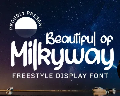 Beautiful of Milkyway font