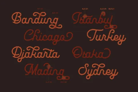 Leuthikline Typeface font