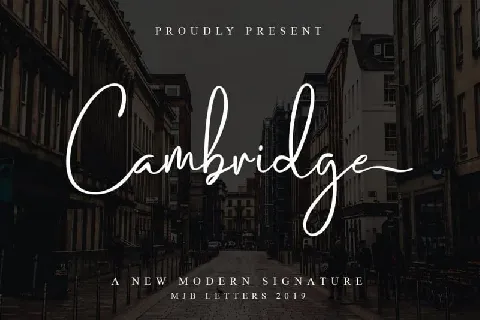 Cambridge Handwritten font