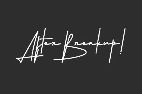 After Breakup font