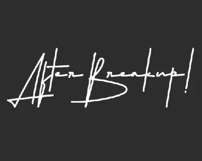 After Breakup font