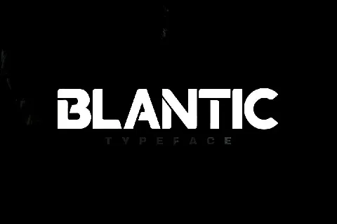 Blantic font