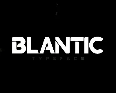 Blantic font