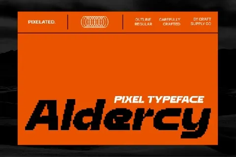 Aldercy Pixel font