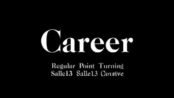 Career font