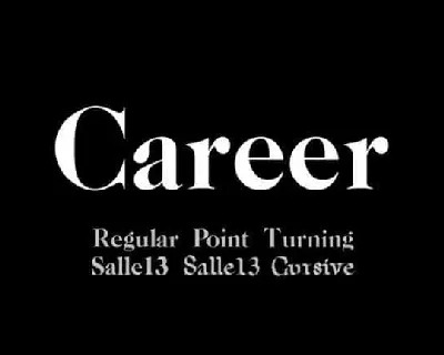 Career font