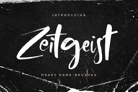 Zeitgeist Brush Free Download font