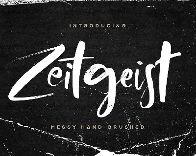 Zeitgeist Brush Free Download font