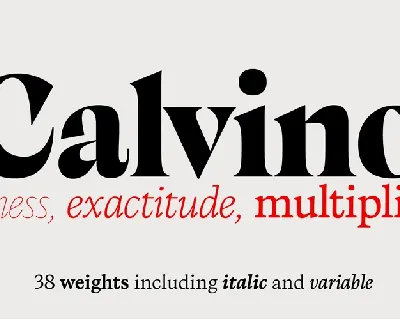 Calvino font