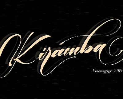 Kiramba Calligraphy Free font