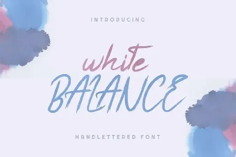 White Balance Demo font