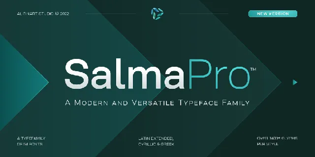 Salma Pro Medium-Narrow font