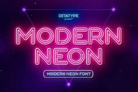 Modern Neon font
