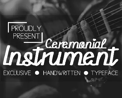 Ceremonial Instrument font