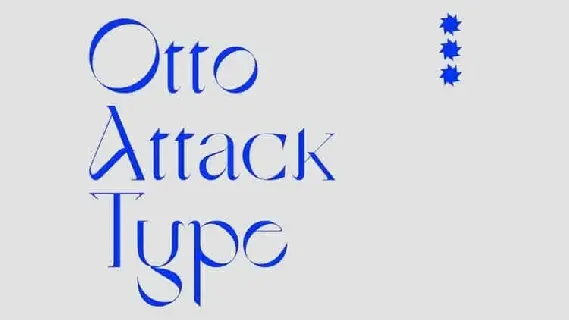 Otto Attack Type Display font