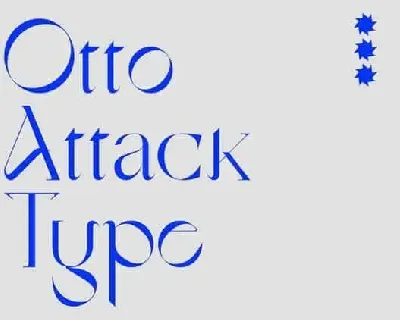 Otto Attack Type Display font