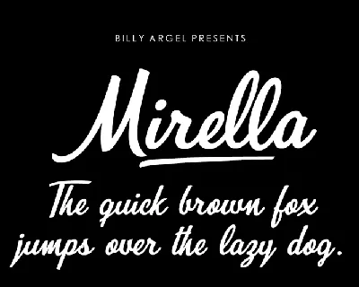 Mirella font