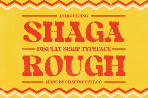 Shaga Rough font