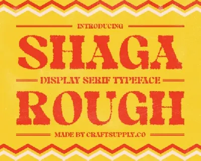 Shaga Rough font