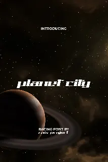 PlanetCityDemo font